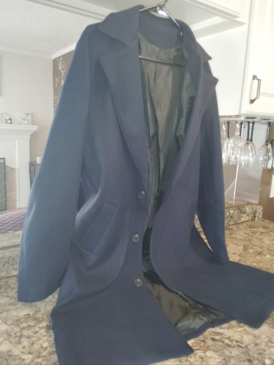 The Unbranded Brand Other - Men's Lrg Lightweight Casual Navy Blue Single-Breasted Sport Coat Like New